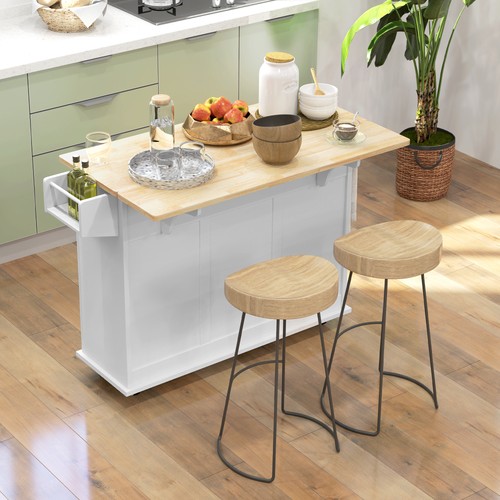 Rolling kitchen island - kitchen,