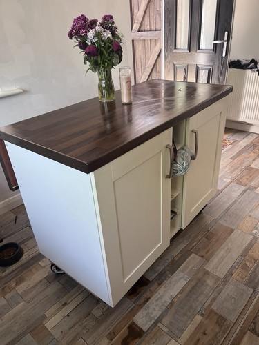 Moveable kitchen island with - moveable,