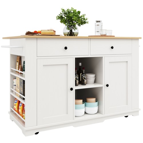 Rolling kitchen island - rolling, storage