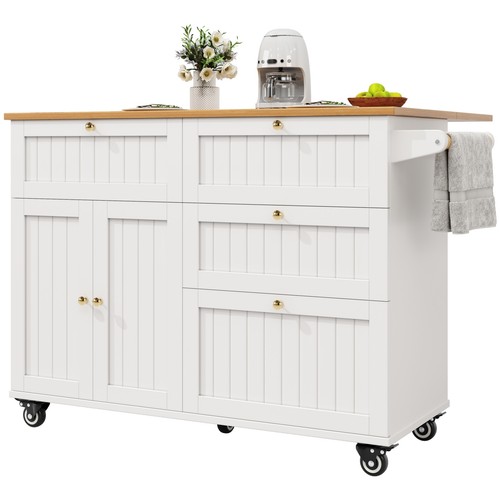Rolling kitchen island with - rolling,