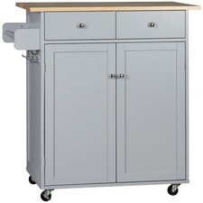 HOMCOM Rolling Kitchen Island