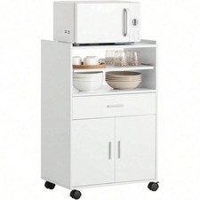 White Mobile Kitchen Island