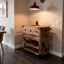 Kitchen Island Butchers Style