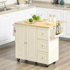 Drop-Leaf Kitchen Island on