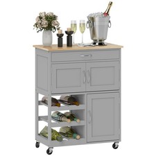 HOMCOM Rolling Kitchen Island