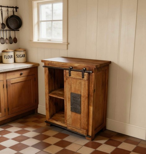 Rustic kitchen island - kitchen,