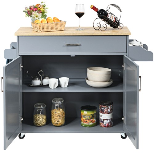 Kitchen island cart rolling - kitchen,