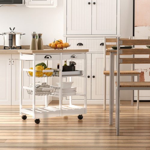 Rolling kitchen island trolley - rolling,