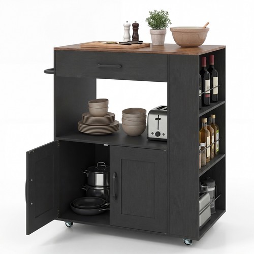 Costway rolling kitchen - kitchen, island
