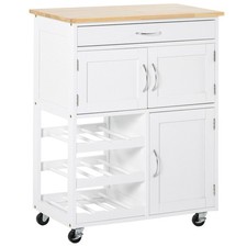 HOMCOM Rolling Kitchen Island